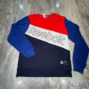 Reebok Sweatshirt Youth XL 14/16 Red White Blue Crewneck.